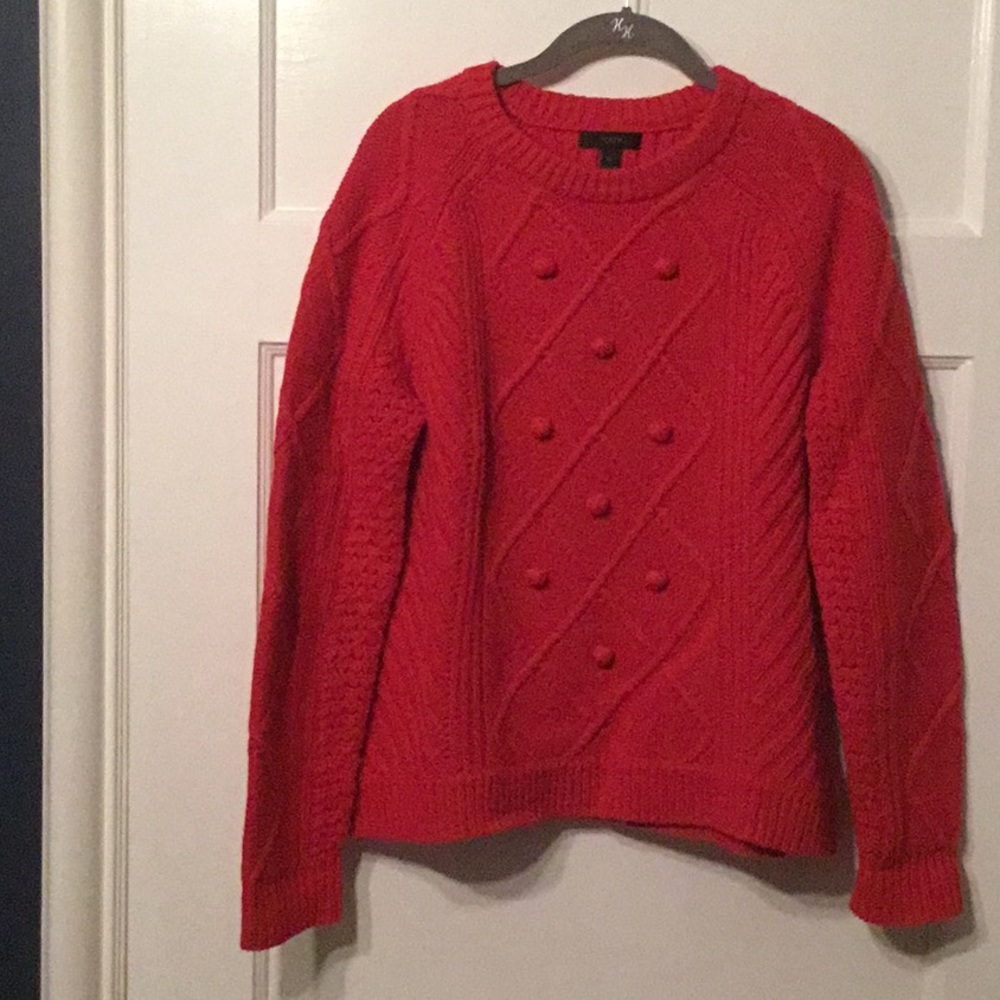 J Crew Red Sweater